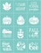 Fall Minis Silkscreen Stencil 8.5x11 Reusable Self-Adhesive Mesh Stencils